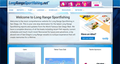 Desktop Screenshot of longrangesportfishing.net