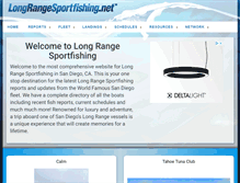 Tablet Screenshot of longrangesportfishing.net